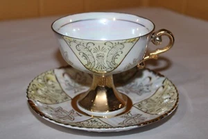 Royal Crown Taza de Té Platillo Iridiscente LusterWare con Borde Dorado 55/905 - Imagen 1 de 12