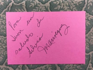 Silvia Manríquez - MEXICAN CINEMA - El privilegio de amar - Autographed 1992 - Picture 1 of 2