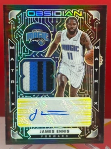 2020-21 Obsidian Matrix Electric Yellow /10 James Ennis Auto Three-Color Patch - Picture 1 of 1