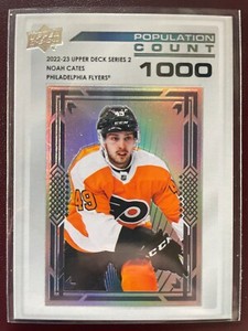 Noah Cates 2022-23 Upper Deck Series 2 Population Count 1000 RC #PC-42