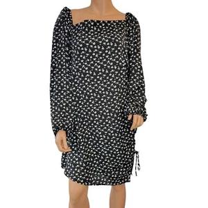 Lulus Womens XL Dress Black Growing In The Garden Floral New - Picture 1 of 13