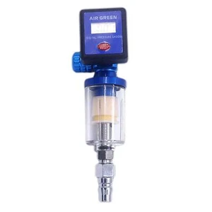 Spray Gun Digital Paint Air Pressure Regulator Gauge Water Trap Filter Tool - Picture 1 of 8