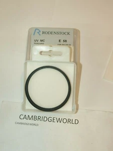 RODENSTOCK NEW OLD STOCK MC 58mm SCREW in UV ULTRA VIOLET  FILTER with CASE - Picture 1 of 1