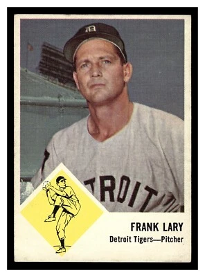1963 FLEER FRANK LARY #14 DETROIT TIGERS HIGHER GRADE NO CREASES CENTERED - Image 1 of 2