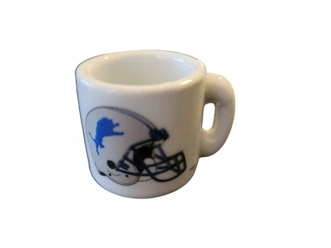NFL Detroit Lions Mini Miniature Ceramic Mug Vintage Collectible 1.25” Cover