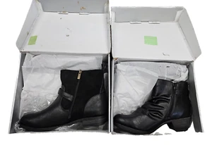 2 Catherine's Women's Black Boots 12W Wde Width Boots - Picture 1 of 5