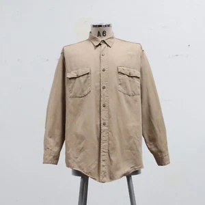 Vintage 50s Dickies Cloth Work Shirt Size 17 1/2 Made in USA Sanforized - Bild 1 von 17