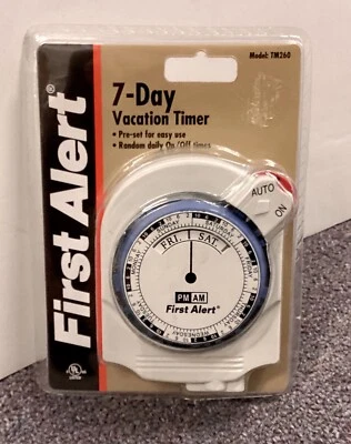 FIRST ALERT, 7 DAY VACATION TIMER, MODEL TM 260, (GB)  - Image 1 of 2