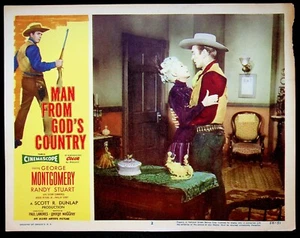 Man from God's Country 1958 Original Lobby Card 2 VF Cowboy Western Poster - Bild 1 von 2