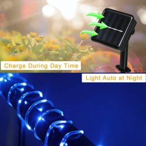 Solar Powered LED String Light Garden Yard Tree Decor Lamp Outdoor Waterproof AU - Picture 1 of 22
