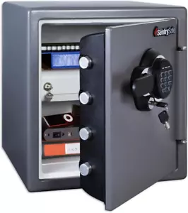 Alloy Steel Digital Safe Box for Home, 1.23 cu ft, Waterproof & Fireproof - Picture 1 of 12