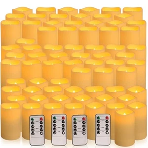 Flameless LED Candles 72 Pack, Outdoor Realistic Waterproof Votive Candles wi... - Picture 1 of 7