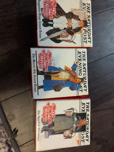 3er Set Norman Rockwell Saturday Evening Post Tassen Weihnachten  - Bild 1 von 13