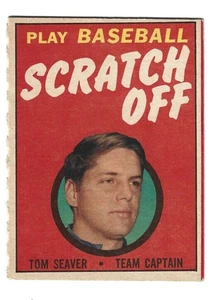 1970 TOPPS SCRATCHOFF TOM SEAVER METS UNSCRATCHED & UNSCORED EX-MT+ L@@K - Picture 1 of 2
