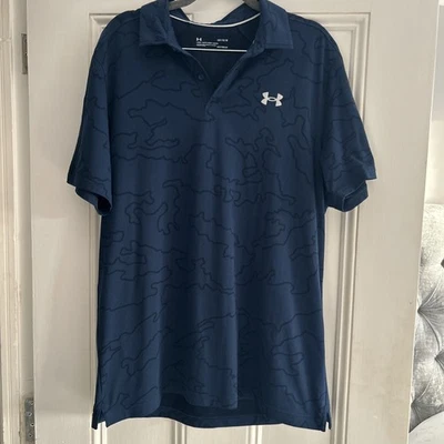 Men's Under Armour Golf Top Heatgear Polo Large - Image 1 of 2