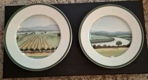 Williams-Sonoma Set 6 Sonoma County Landscape Dessert Salad Plates 8.25” - Picture 1 of 5