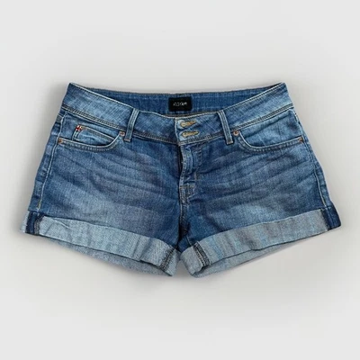 Hudson Croxley Mid Thigh Mid rise Denim Shorts Women Blue Cuff Sz 26 - Image 1 of 4
