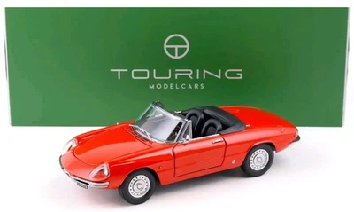 Alfa Romeo 1600 Spider Duetto 1966 Red Rosso Touring Modelcars 1:18 Nuovo  - Immagine 1 di 4