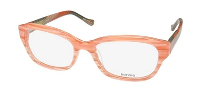 NUEVAS GAFAS KENSIE HORIZON OVALADAS PE 50-17-130 MUJER PLÁSTICO NARANJA BORDE COMPLETO Foto 1 de 4