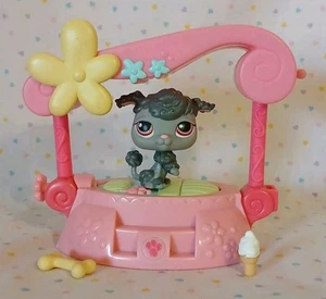 Hasbro Littlest Pet Shop LPS Valentine grauer Pudel Hund Spielzeug Figur rote Augen #280 - Bild 1 von 10
