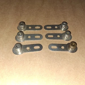 6 X #62*VGC NICKEL*PRE WAR REG NO/MECCANO"STAMPED CRANK(ENLARGED AROUND BOSS) - Picture 1 of 2