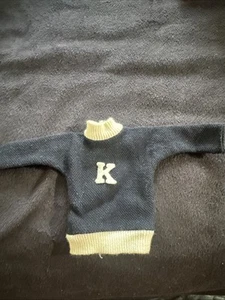 Maglione Ken Barbie vintage anni 60 bianco navy "K" - Foto 1 di 2