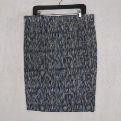 NWT Forever 21 Bodycon Skirt Women 2X Green Metallic Pull On Stretch Knee Length - Image 1 of 4