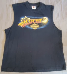 Harley-Davidson Shirt Mens XL Wildcat London KY Sleeveless Biker Motorcycle Tank - Picture 1 of 10