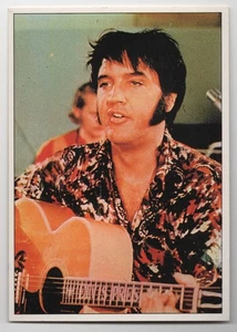 Elvis Presley Card Panini Pop Stars Sticker 1975 Mini-Poster Vintage Rock #33 - Picture 1 of 2