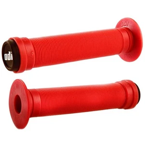 ODI BMX Attack Longneck open end BMX bicycle grips with bar ends 143mm RED - Picture 1 of 2