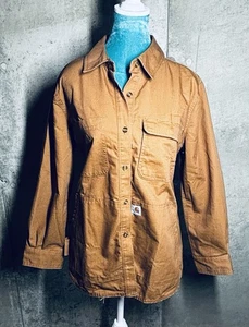 Carhartt Damen L 12/14 Twill Hemdjacke braun Barn Canvas Utility Shacket - Bild 1 von 9