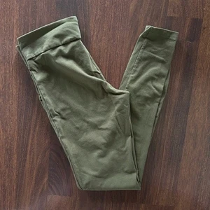 ABOUND Leggings Large olivgrün Stretch High Waist weich Strick Basics - Bild 1 von 3