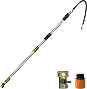 Gutter Cleaning Tools from The Ground, 20FT Reach Rain Cleaner with Bendable Wan - Picture 1 of 14