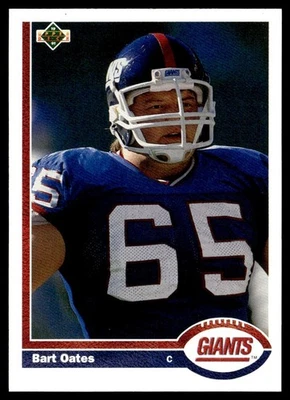 1991 Upper Deck Bart Oates New York Giants #418 - Image 1 of 2