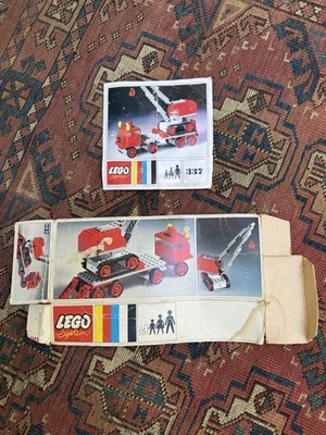 Vtg 1969 LEGO SYSTEM 337 Instructions & Box Only!! No Bricks “truck With Crane” - Image 1 of 4