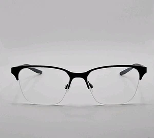 Monturas para gafas Nike 8049 002 negras cuadradas media llanta 53-17-140 lentes no de demostración - Imagen 1 de 5