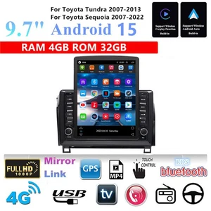 9.7'' Car Stereo Radio GPS Navi For Toyota Tundra 2007-2013 / Sequoia 2007-1022 - Picture 1 of 23