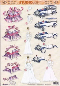 3D-Bogen-Braut - Glocken -  Auto-StudioLight-419 - Bild 1 von 1