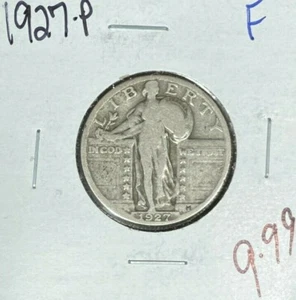1927-P STANDING LIBERTY SILVER QUARTER ~ FINE ~NICE COIN~ - Picture 1 of 2