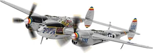 Corgi Aviation USAF P-38L Lightning Putt Putt Maru PH 1945 1:72 Scale AA36617 - Picture 1 of 4