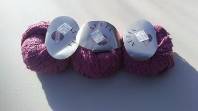 Skacel Yarn 'Adria' (Rayon,Silk,Cotton,Acrylic)110yds,Lot of 8,(3 pink,5 yellow) - Image 1 of 2