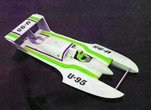 Maßstab 1/8 42" U-95 Racing Wasserflugzeug 60 RC Modellboot gedruckte Pläne Vorlagen - Bild 1 von 4