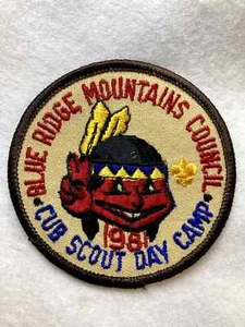 (b93) Boy Scouts-   1981 Blue Ridge Mountains Council Cub Scout Day Camp patch - Picture 1 of 1