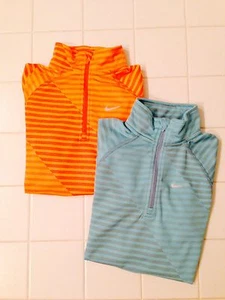 Nuevo con etiquetas Nike Girls' Element Jacquard Media Cremallera Top para Correr-Rosa #596470 Talla. Pequeño $50 - Imagen 1 de 6