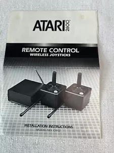 Atari 2600 Remote Control Wireless Joystick Installation Instruction Manual Only - Picture 1 of 4
