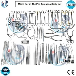Tympanoplasty Instrument 104Pc Set Micro Ear Surgery ENT Instrument High Quality - Picture 1 of 4
