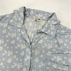 Conjunto de Pijama Djerf Avenue Top Salón Azul Verano Floral Para Mujer Talla M Suave - Imagen 1 de 9