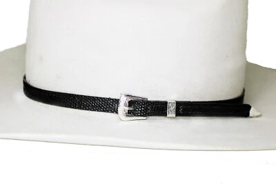 Western Hat Band for Men and Women   Lizard in two colors 3/8x28 Kangaroo lined - Image 1 of 4
