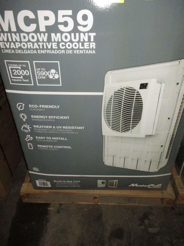 Enfriador evaporativo Champion MasterCool MCP59 2000 pies cuadrados montaje en ventana 5900 CFM Foto 1 de 1