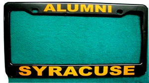 College License Plate Frame-ALUMNI/SYRACUSEPolished ABS- #3403O - Picture 1 of 1
